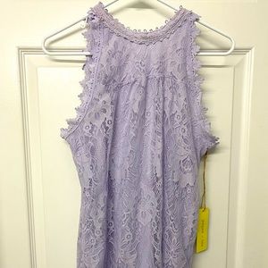 LILAC LACED TANK TOP